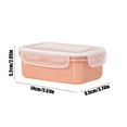 thumbnail image 3 of Uscallm under $5 Refrigerator Storage Box, Mini Refrigerator Food Storage Container, Bento Lunch Box Plastic Fresh-Keeper, Leakproof Meal Prep Box, Stackable Kitchen Organizer, 3 of 6