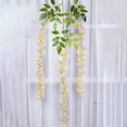 thumbnail image 6 of Artificial Lilac Flowers Garland, Ongmies 1Pc Wisteria Hanging Flowers, Silk Wisteria Artificial Flowers Garland Vines Fake Hanging Flowers Decoration for Wedding Flower Wall Backdrop Centerpieces, 6 of 9