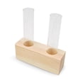 thumbnail image 4 of Glass Test Tube Vase Planter Plant Pot Transparent Vase Plant Terrarium for Hydroponics Plants 2 Tubes, 4 of 7
