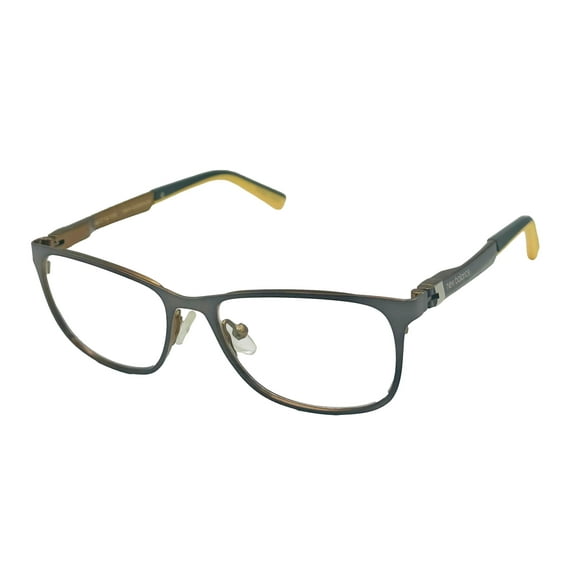 New Balance Kids Ophthalmic Eyeglass Gunmetal Yellow Square, NB111. 2. 46mm