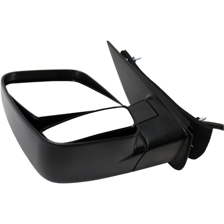 Pair Of Folding Manual Side Mirrors For 2002-2008 Ford Econoline Vans - Black 1 thumbnail image