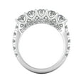 thumbnail image 4 of Certified 2.00 Carat TW Diamond Five Stone Wedding Band in 14k White Gold (G-H Color, I2-I3 Clarity), 4 of 5