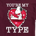 thumbnail image 3 of Peanuts - You're My Type - Men's Short Sleeve Graphic T-Shirt, 3 of 6