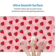 thumbnail image 4 of Rateoe Strawberry Print Mouse Pad - Extended Large Gaming Mousepad,Non-Slip Stitched Edge,16x29.5 Inch, 4 of 8