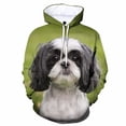 thumbnail image 3 of Sudadera con capucha con estampado 3D de perro Shih Tzu para hombre y niño, sudadera con capucha de manga larga, ropa informal de calle de gran tamaño, 3 of 4