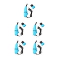 thumbnail image 3 of Injueey ABS teclado vacío portátil mini USB reemplazo lindo 10W 5V desmontable portátil cajón plumero polvo removedor azul Type2 NO2, 3 of 6