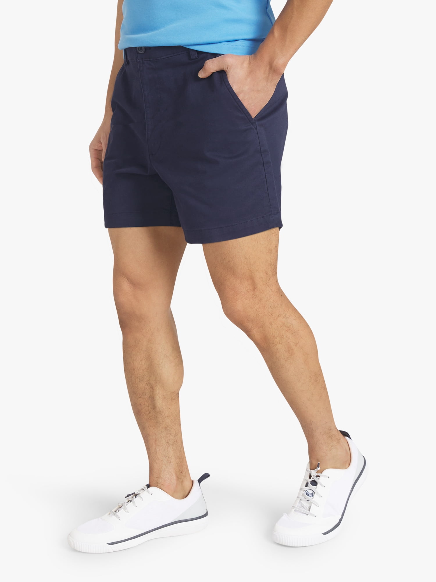 Chaps Men's & Big Men's Flat Front Shorts, Sizes 30-42, 5" Inseam