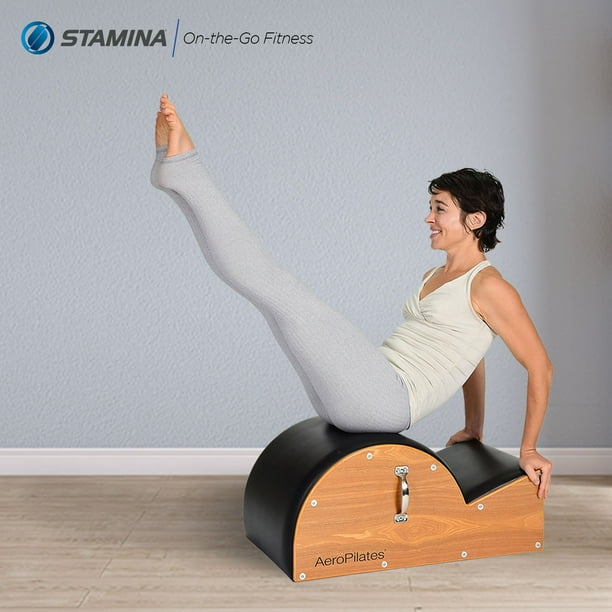 Stamina AeroPilates Wooden Padded Spine Posture Corrector Barrel