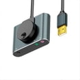 thumbnail image 3 of USB External Sound Card for Desktop and Notebook Black, 3 of 5