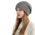 thumbnail image 4 of Jalioing Women's Knit Beanie Winter Outdoor Thermal Hat Cold Weather Solid Color Beanie Hats Comfy Headwear, 4 of 7
