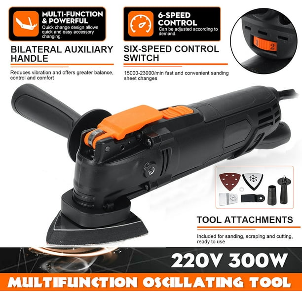 300W Oscillating Multi Tool Wood Trimmer Woodworking Sanding