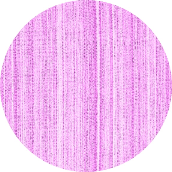 Ahgly Company Indoor Round Abstract Pink Contemporary Area Rugs, 6' Round