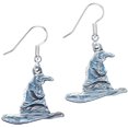 thumbnail image 1 of Pendientes con forma de sombrero clasificador de Harry Potter bañados en plata, 2,5 cm, 1 of 2