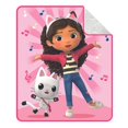 thumbnail image 1 of Manta Franco DreamWorks Gabby's Dollhouse Plush Sherpa 127 x 152 cm, 1 of 5