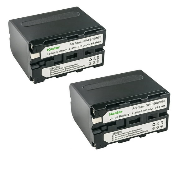 Kastar 2-Pack NP-F970 Battery 7.4V 8700mAh Replacement for Sony CCD-TR97 CCD-TRT97 CCD-TRV101 CCD-TRV15 CCD-TRV16 CCD-TRV17 CCD-TRV201 CCD-TRV215 CCD-TRV20 CCD-TRV25 CCD-TRV26 CCD-TRV27 Camera