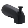 thumbnail image 1 of Caño para tina Westbrass A531D-1F-62, 13 cm, zinc, negro mate, 1 of 3