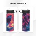 thumbnail image 3 of Uemuo Hawaiian Island Beach Shark Print 18oz Sports Insulated Kettle, Water Bottle, Outdoor Sports Bottle, Insulated Hydration Bottle with Handle & Flip Straw, 3 of 8