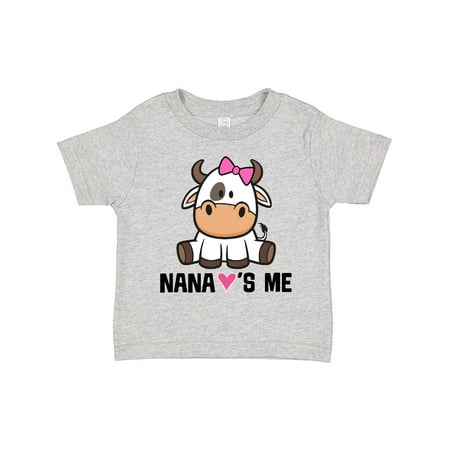 

Inktastic Nana Loves Me Girl Cow Gift Toddler Toddler Girl T-Shirt
