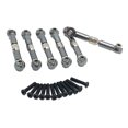 thumbnail image 1 of fastboy 6Pcs 1/18 Steering Link Rod Set RC Upgrade Part Aluminum Alloy Wheelbase Rc Steering Link Rod Set For HS 18301 RC Car Part Titanium, 1 of 6