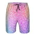 thumbnail image 3 of Balery Colorful Glitters Traje de Baño Estilo Hawaiano para Hombre, Shorts de Secado Rápido con Bolsillos-3X-Large, 3 of 6