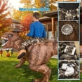 thumbnail image 4 of MAGOTAN Halloween Inflatable Dinosaur Costume Adult,Blow Up T Rex Suit Men Women, Halloween Adults Funny Blow Up Lightweight & Flexible for Cosplay, Parades, 4 of 7