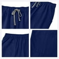 thumbnail image 6 of Men Cargo Scrub Pants Classic Straight Leg Fit Multi Pockets 4 Way Stretch Anti Wrinkle Moisture Wicking, 6 of 7