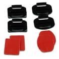 thumbnail image 4 of Methold Reemplazo de la base del casco de montaje adhesivo plano curvo de 8 piezas para la cámara deportiva 3 2 Accesorios de cámara y óptica, 4 of 6