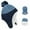 Navy & Blue, variant on Pilot Hat for Kid Warm Fleece Beanie Cap Toddler with Earmuffs Trapper Hat and Mitten Set for Boys and Girls Sherpa Lined Earflap Cap Infant Light Pink 2-4Years