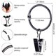 thumbnail image 5 of 42 Pack Openable Curtain Rings with Clips, 1 Inch Interior Diameter, Heavy Duty Rustproof Decorativ, 5 of 5