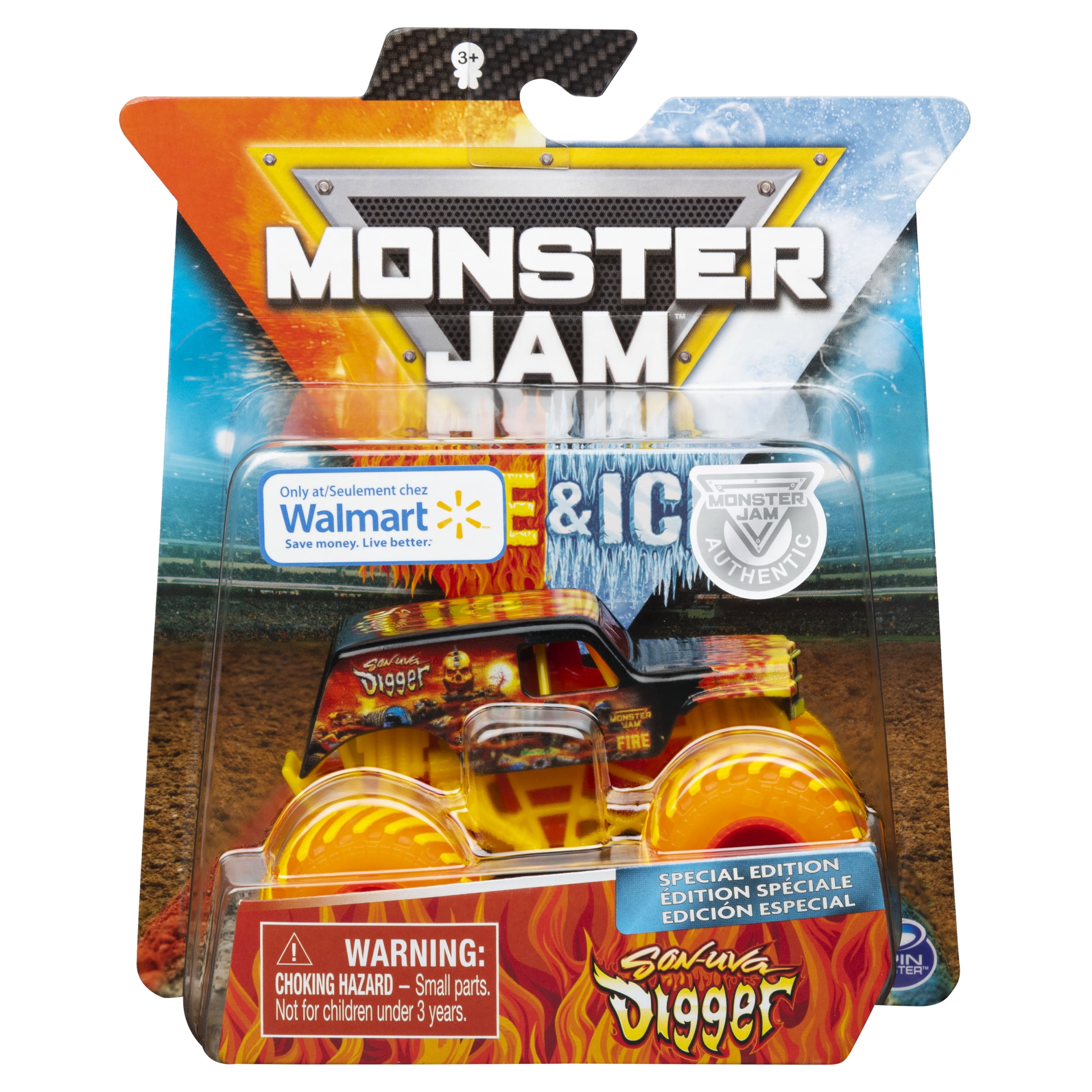 monster jam fire and ice toys