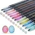 thumbnail image 2 of 24pcs Glitter Metallic Double Line Outline Pens Art Drawing Diary Painting Penssh, 2 of 5