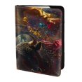 thumbnail image 2 of Pofeuu Colorful Bull Western Man Print Travel Document Organizer Passport Holder Men Women for Family (6.5 in x 4.5 in),Wallet Holder Credit Card Clutch Bag Case, 2 of 5