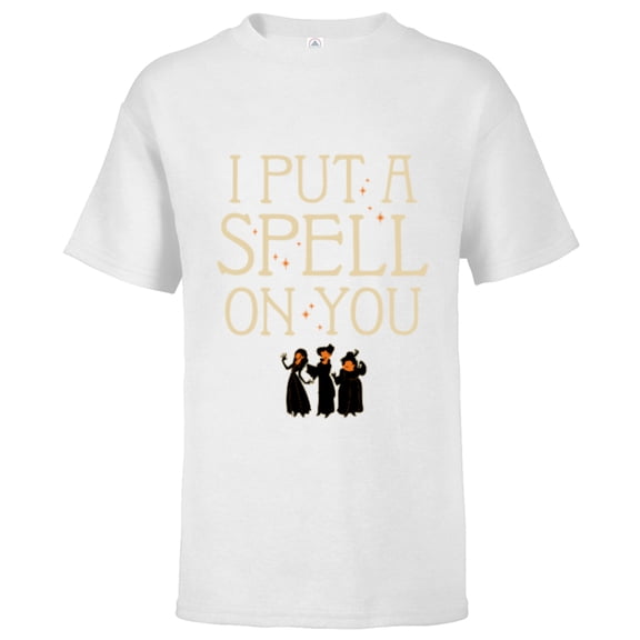 Disney Hocus Pocus I Put A Spell On You Halloween - Short Sleeve T-Shirt for Kids - Customized-White