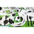 thumbnail image 2 of Bold Black & White 3D Soccer Foil Balloons - 18" (1 Pc.) - Vibrant & Eye-catching Design - Goal-Worthy Celebration Decorations - Perfect for Soccer-Themed Parties, 2 of 3
