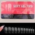 thumbnail image 2 of Porcelain White Ultra-Thin Almond-Shaped Nail Tips - No Filing Needed, 2 of 5