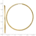 thumbnail image 4 of Auriga Fine Jewelry 14k Yellow Gold Square Tube Endless Hoop Earrings for Women, 4 of 5