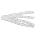 thumbnail image 4 of Cinta de encaje DIY corte estilo elegante patrones claros accesorios acolchados para decoración de boda de Navidad blanco, 4 of 5