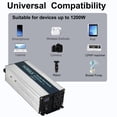 thumbnail image 5 of WZRELB 1200W Pure Sine Wave Inverter 24V DC to 110V 120V AC Power Converter with LED Display, Off-Grid Portable Power Inverter with 2 AC Outlets for Home, RV, Truck, Camping, 5 of 6
