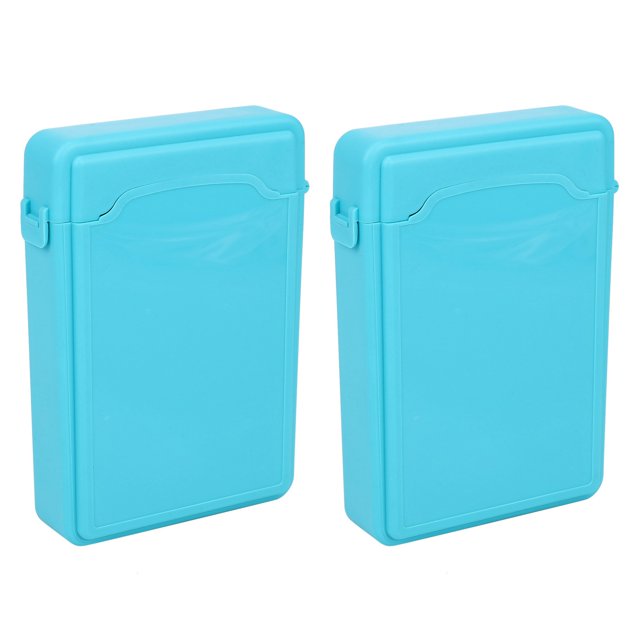 2X Caja Protectora Hdd Externo Sata Ide 3.5 Pulgadas Caja de Almacenamiento de Disco Duro 3,5 Pulgadas