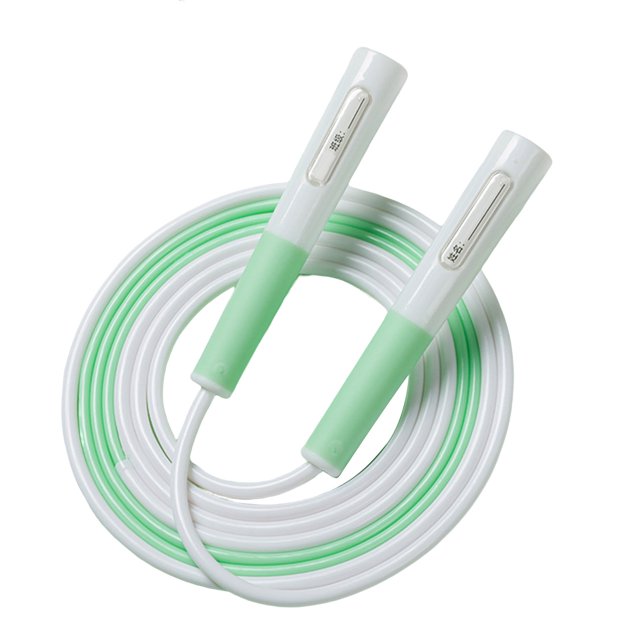 LYMAYTER Skipping Rope Ergonomic -slip Length Adjustable No Knot PVC Physical Testing Training Jump Rope Racing Competition Fitness