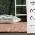 thumbnail image 5 of SAFAVIEH Courtyard Blazhe Chevron Indoor/Outdoor Area Rug, Natural/Cream, 8' x 10' Scalloped, 5 of 15