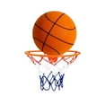 thumbnail image 1 of Baloncesto silencioso con aro, juguete para padres e hijos, pelota de entrenamiento portátil para interiores Naranja Talla 5, 1 of 9