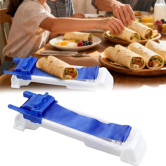 Magic Roller Lumpia Wrapper, Vegetable Meat Rolling Tool, Create Fun Family-Style Lumpia & Spring Rolls at Home, Easy DIY Eggroll & Sushi Roller with Smooth Push Design, Easy to Clean (1PC)