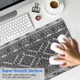 thumbnail image 4 of Long Mouse Pads for Desk,Black Pioneer Flower Geometric Striped Desk Mats on Top Of Desks, Desk Mouse Pad Extra Large with 3mm Non-Slip Base and Stitched Edge for Gaming,Work,Home 35.4"x15.7", 4 of 5