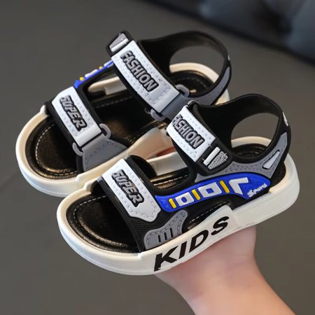 

LBNGJZ Comfortable Breathable Boys‘ Summer Sport Sandals with Soft Sole for Casual Beach Wear - Fashionable Non-slip Sandalias