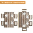 thumbnail image 2 of Ktaxon 5 Pieces Dining Table and Chair Set, Breakfast Diner Table Set with 4 Chairs and Shelf for Kitchen Dining Room, Natural Wood, 2 of 8
