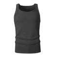 thumbnail image 5 of Lopecy-Sta Men Tank Tops Square Neck Vertical Ribbed Slim Fit Stretch Breathable Gym Bodybuilding Muscle Sleeveless Undershirts, 5 of 6