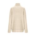 thumbnail image 5 of BONIXOOM Sweaters For Women Trendy Skinny Sweater Cardigan Vacation Turtleneck Fall Sweater Beige L(US:8), 5 of 6