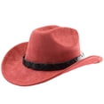 thumbnail image 1 of Western Style Outdoor Cowboy Hat Curved Brim For Travel Riding Adventure And Casual Everyday Wear, 1 of 3