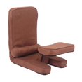 thumbnail image 2 of Lipstore 15 Position Adjustable Floor Chair Comfortable for Playing Games Home Office Deep Brown, 2 of 8